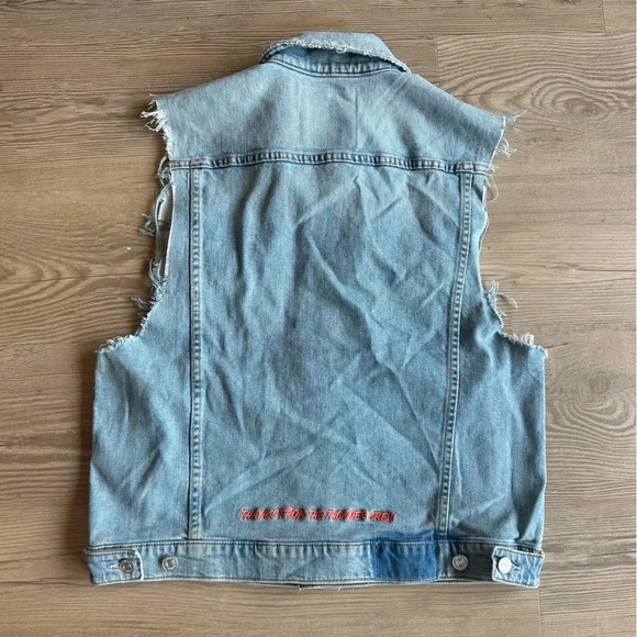 Mother Superior ‘THE DRIFTER' Light Wash Denim Vest fast as a mother size medium - Picture 7 of 15